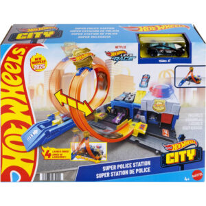 Set de joc Hot Wheels City Super Police Statie Mattel