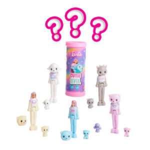 Papusa Mini Barbie land Cutie Reveal Doll & Pet, Mattel