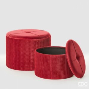 Pouf burgundia mic EDG