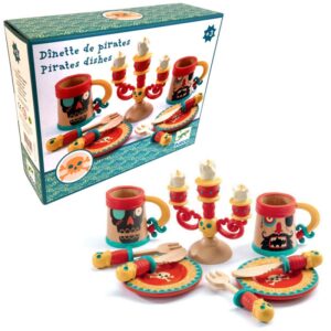Set lemn- Prinz 2 persoane Pirat Djeco