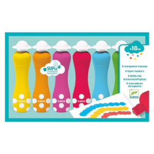 Set 6 markere rotunde pentru bebe Djeco