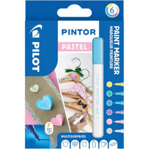 Set markere vopsea 2,9mm Pintor Pastel, 6 culori Pilot