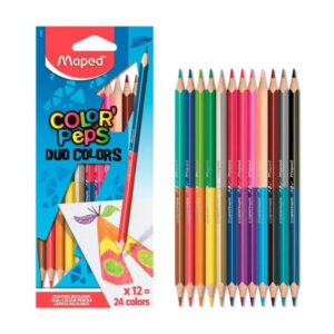 Creioane colorate MAPED DUO/12-24
