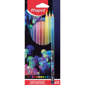 Creioane colorate MAPED Deepsea Paradise, 12 culori