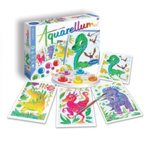 Set de creatie Pictura pe numere Dinozaurii Aquarellum Junior SentoSphere
