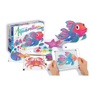 Set de creatie Pictura pe numere 3D Aquarium Aquarellum SentoSphere