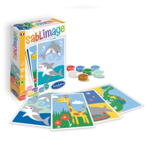 Set de creatie cu nisip mini Animale exotice SentoSphere