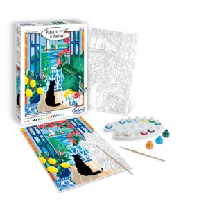 Pictura pe numere - Le Chat A La Fenetre Palette d'artiste Sentosphere