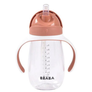 Cana cu pai din Tritan Beaba 300 ml Terracotta Beaba