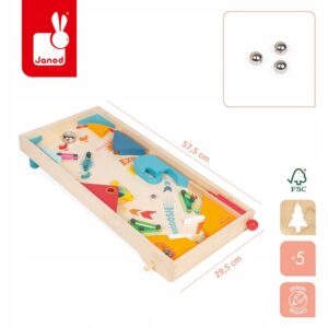 Joc PINBALL 29.5x57.5x8.5cm Janod