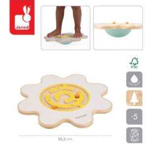Tabla de echilibrare Sweet Cocoon Flower Janod