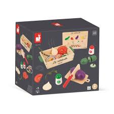 Set cu legume din lemn &ldquo;Ratatouille JANOD