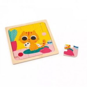 Puzzle pisica Arahide 9 piese Janod