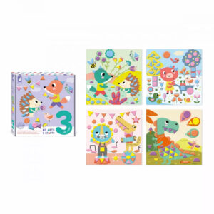 Set creativ Autocolante geometrice Janod