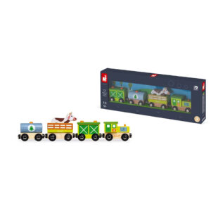 Ferma de tren cu figurina 3+ Janod