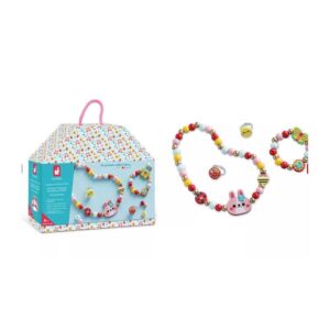 Set creatie 4 bijuterii din lemn pentru a crea Flower Garden Janod