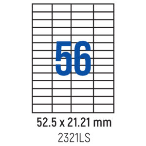 Etichete autoadezive A4 52.5x 21.21mm, 100 coli/box, 56 buc. Spree