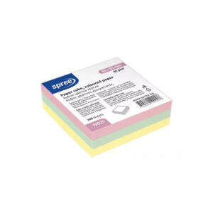 Cub din hirtie pentru notite colorata, 84x84 mm, 80 g/m2, 300 s Spree