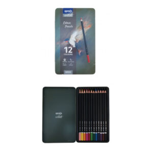 Set creioane colorate 12 culori, 4mm, cutie metalica SpreeArt