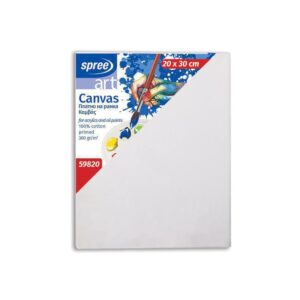 Panza pe sasiu 20x30 cm, 100% bumbac, grunduit 300 g/m2 SpreeArt