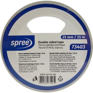 Banda dubla adeziva - 25mmx25m Spree