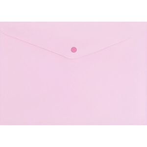Mapa-plic cu buton A4, roz pastel solid Spree