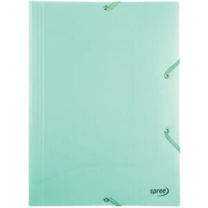 Mapa cu elastic, 400 µ, A4, Verde Pastel Spree