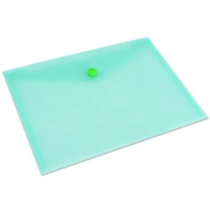 Mapa-plic cu buton A4, verde Spree