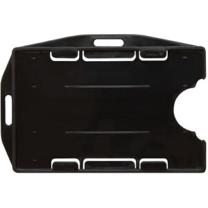 Holder de badge din plastic universal, negru Spree
