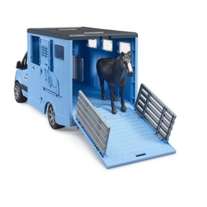 Masina MB Sprinter pentru transportul animalelor cu figurina de cal - Bruder