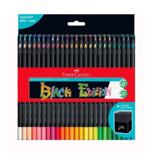 Set creioane colorate 50 culori Black Edition Faber Castell