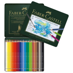 Set creioane colorate acuarela A. Durer 24 cul. cutie metalica Faber Castell