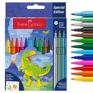 Set carioci Dino 10+3 metalice Faber Castell