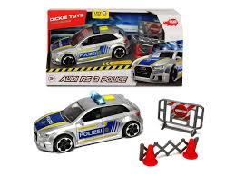 Masina Politie Audi RS3 cu acces,sunete si lumini 15cm Dickie auto