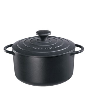 Cratita rotunda fonta cu capac 22 cm KUCHENPROFI