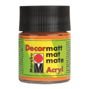 Vopsea acrilica opaca Decormatt 50 ml, 013 orange Marabu
