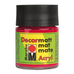 Vopsea acrilica opaca Decormatt 50 ml, 031 cherry red Marabu