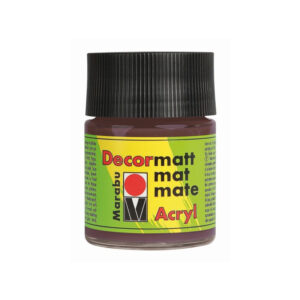 Vopsea acrilica opaca Decormatt 50 ml, 040 medium bown Marabu