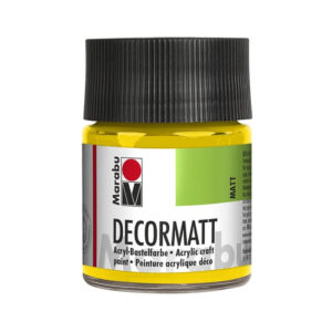 Vopsea acrilica opaca Decormatt 50 ml, 019 yellow Marabu