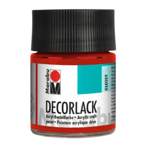 Vopsea acrilica Decorlack 50 ml, 031 cherry red Marabu
