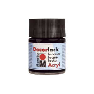 Vopsea acrilica Decorlack 50 ml, 073 black Marabu