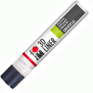 Stilou vopsea 3D 25 ml, 670 white Marabu