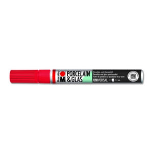 Marker Porcelain & Glass 1-2mm, 125 cherry Marabu