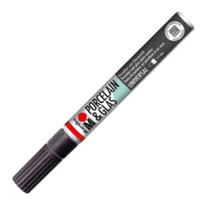 Marker Porcelain & Glass 1-2mm, 073 black Marabu