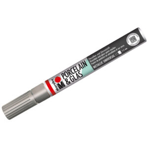 Marker Porcelain & Glass 1-2mm, 082 silver Marabu
