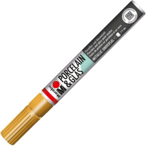 Marker Porcelain & Glass 1-2mm, 084 gold Marabu