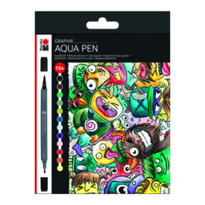 Set carioci Aqua Grafix Mega Mash 12 cul. Marabu
