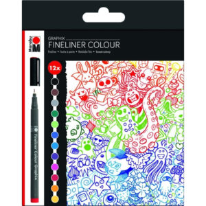 Set linere Colour Grafix Significant 12 cul. Marabu