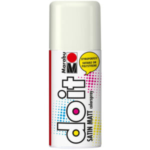 Spray satinat Colorspray 150 ml, 070 white Marabu