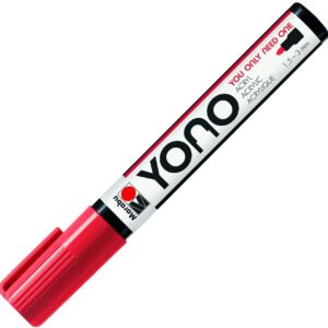 Marker acrilic YONO 1,5-3mm, 125 cherry Marabu